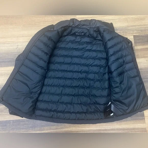 Marmot Men's Azos Down Jacket 700 Fill, Storm Cloud, Medium Black - Picture 7 of 11